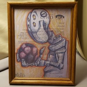 Orig Test Print From Lacewell Art Studio Framed